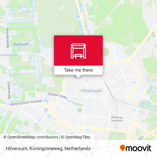 Hilversum, Koninginneweg map
