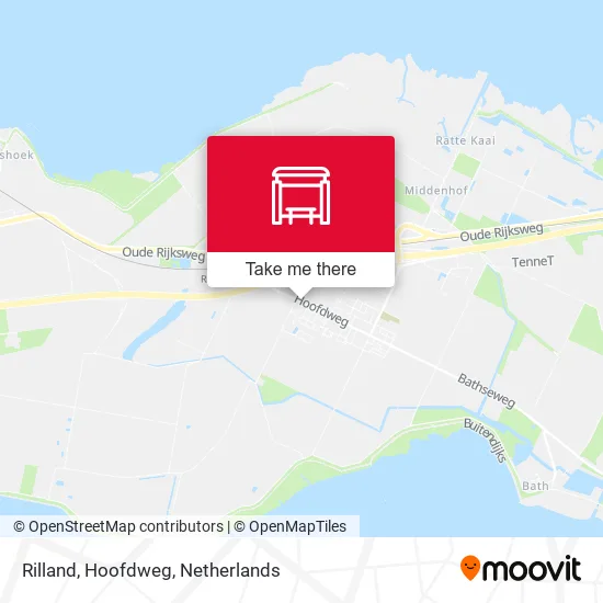 Rilland, Hoofdweg Karte