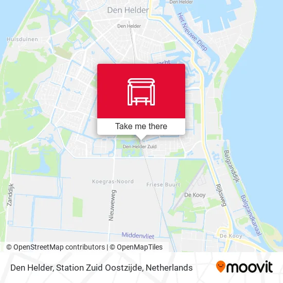 Den Helder, Station Zuid Oostzijde map