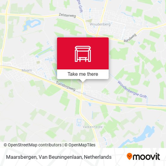 Maarsbergen, Van Beuningenlaan map