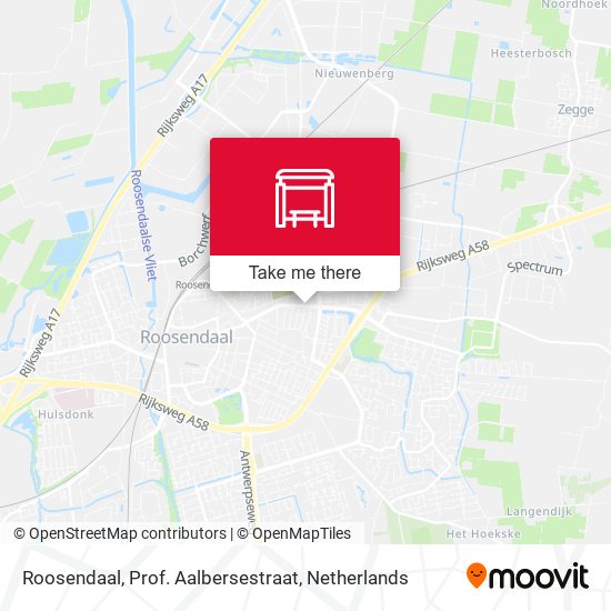 Roosendaal, Prof. Aalbersestraat map