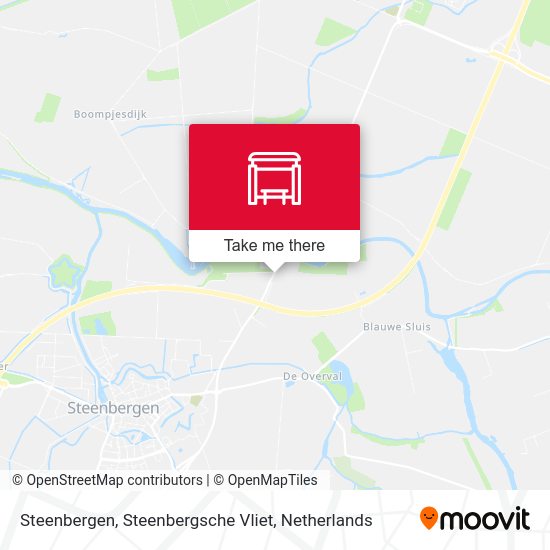 Steenbergen, Steenbergsche Vliet map