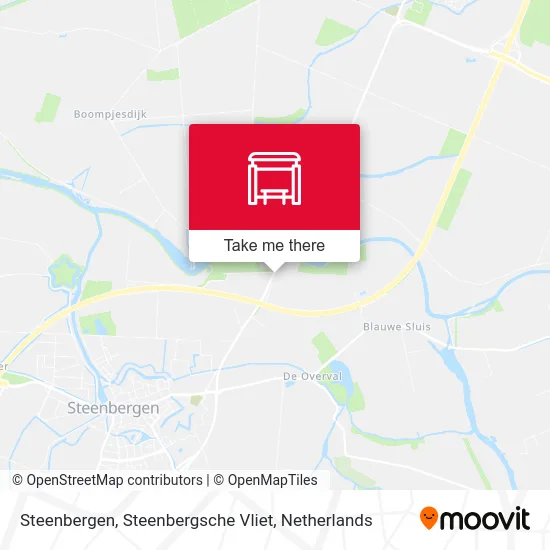 Steenbergen, Steenbergsche Vliet map