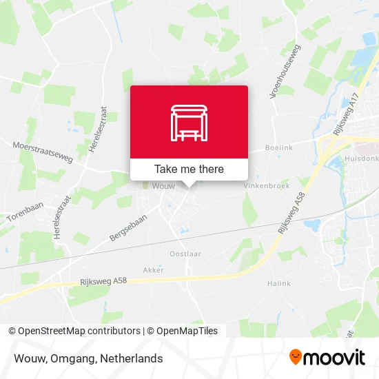 Wouw, Omgang map