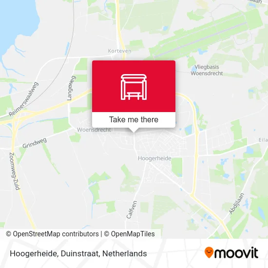 Hoogerheide, Duinstraat Karte