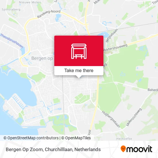 Bergen Op Zoom, Churchilllaan map