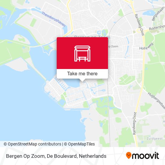 Bergen Op Zoom, De Boulevard map