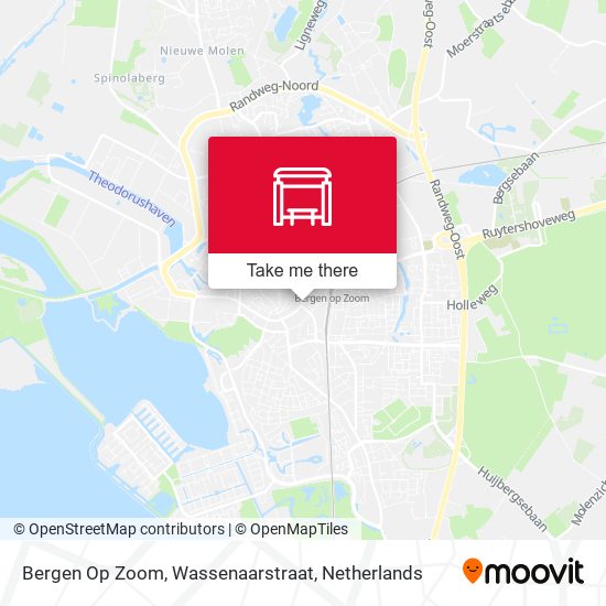 Bergen Op Zoom, Wassenaarstraat map