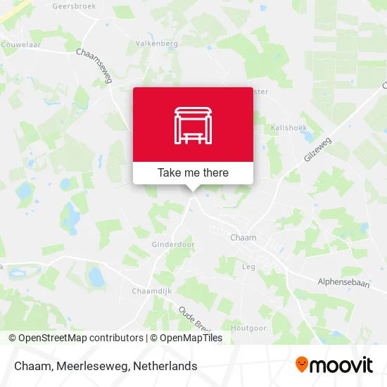 Chaam, Meerleseweg Karte