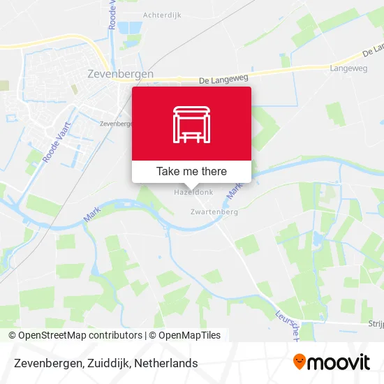 Zevenbergen, Zuiddijk map