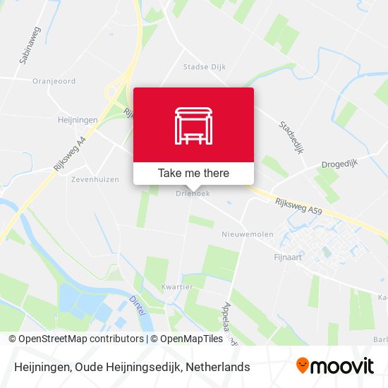 Heijningen, Oude Heijningsedijk map