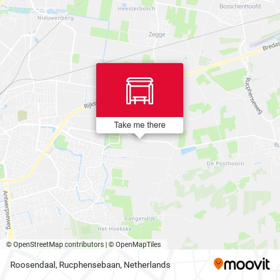 Roosendaal, Rucphensebaan Karte