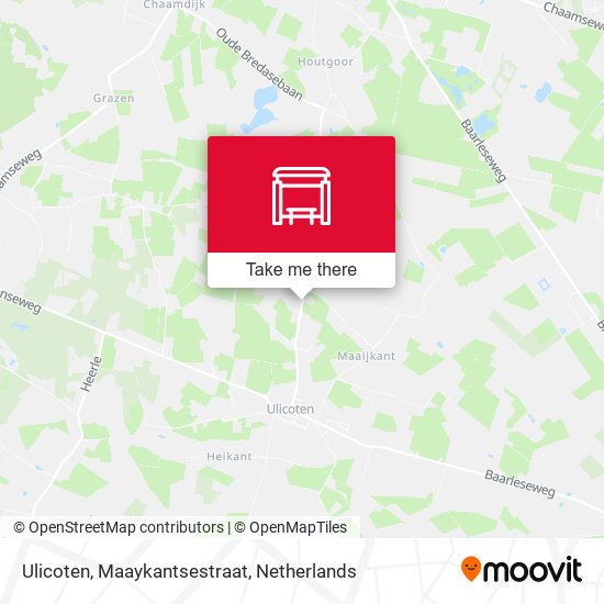 Ulicoten, Maaykantsestraat map