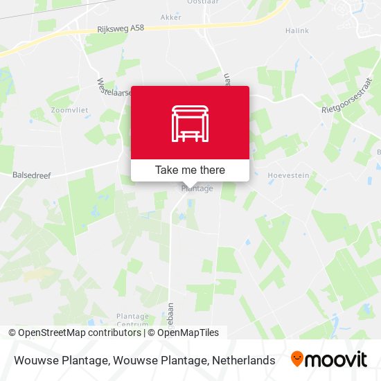 Wouwse Plantage, Wouwse Plantage map