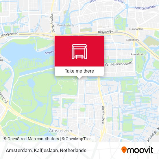 Amsterdam, Kalfjeslaan map