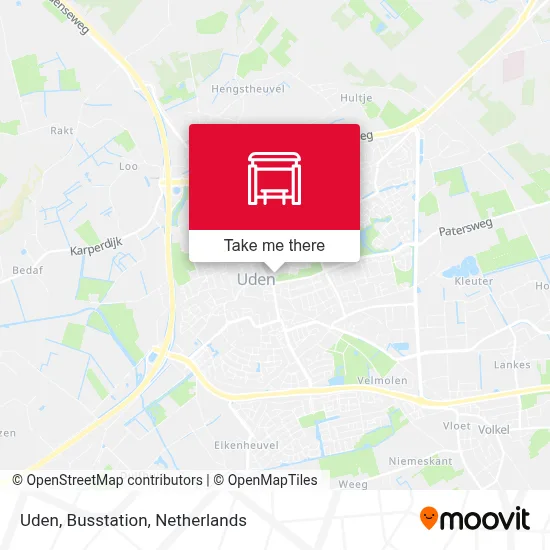 Uden, Busstation map