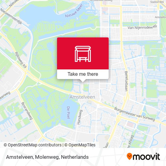 Amstelveen, Molenweg Karte