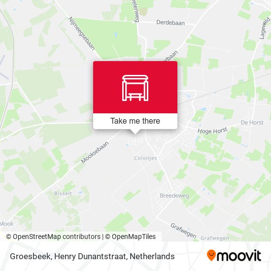 Groesbeek, Henry Dunantstraat map