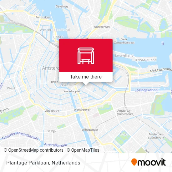 Plantage Parklaan map
