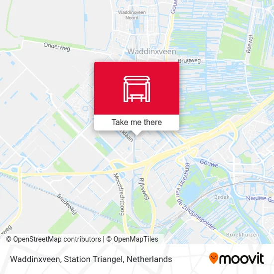 Waddinxveen, Station Triangel map