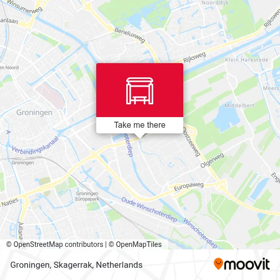 Groningen, Skagerrak map