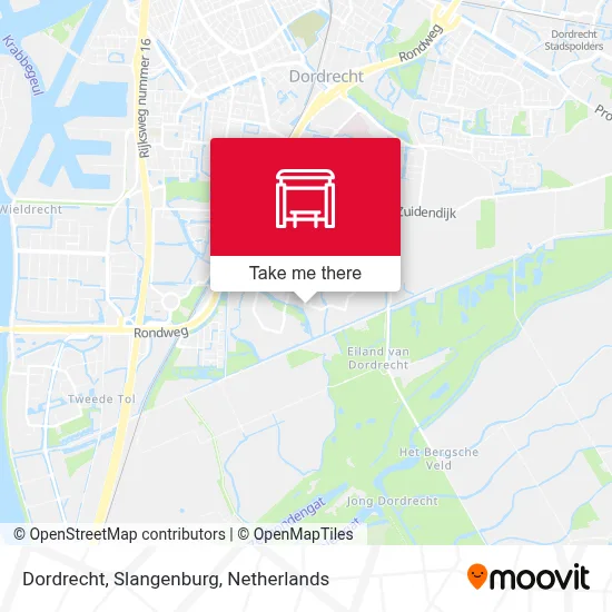 Dordrecht, Slangenburg map