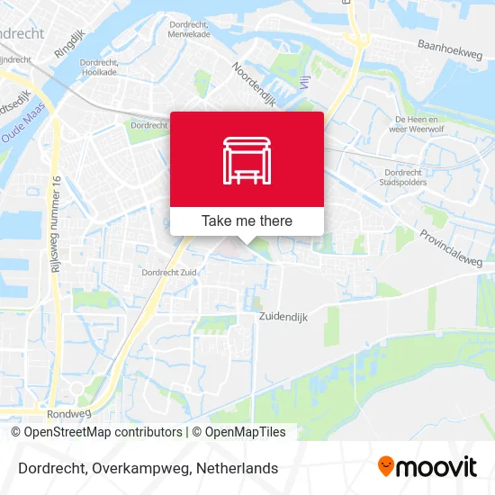 Dordrecht, Overkampweg Karte
