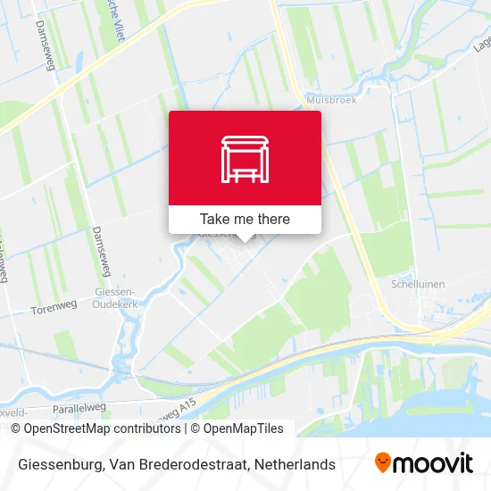 Giessenburg, Van Brederodestraat map