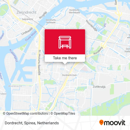 Dordrecht, Spirea map