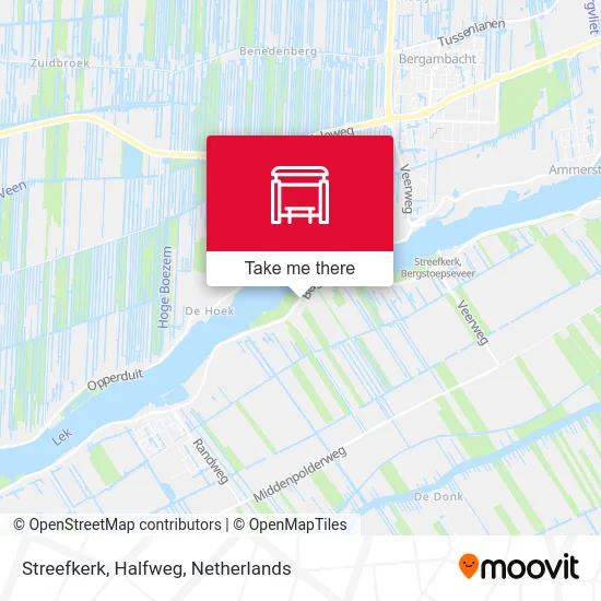 Streefkerk, Halfweg Karte