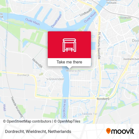 Dordrecht, Wieldrecht map