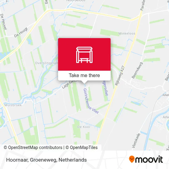 Hoornaar, Groeneweg Karte