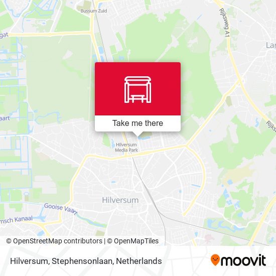 Hilversum, Stephensonlaan Karte