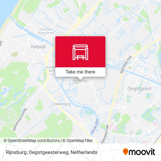 Rijnsburg, Oegstgeesterweg map
