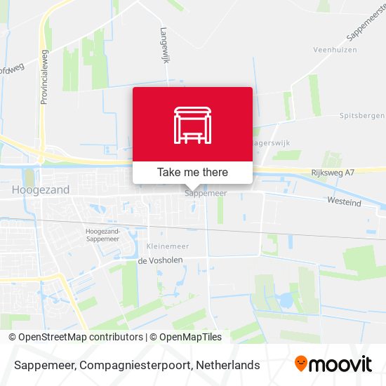 Sappemeer, Compagniesterpoort map