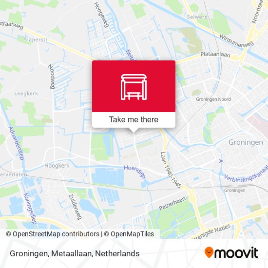 Groningen, Metaallaan map