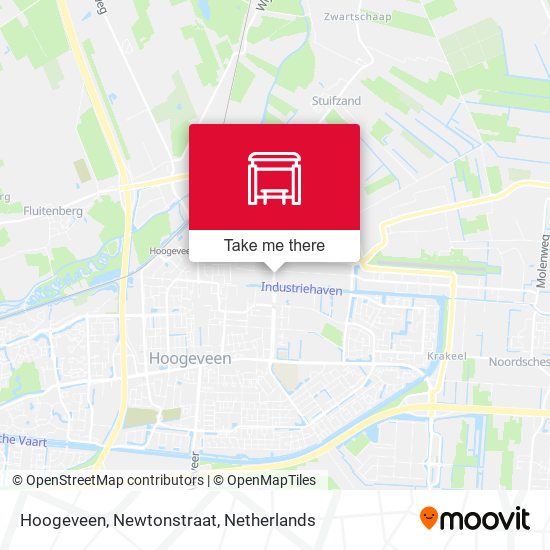 Hoogeveen, Newtonstraat map
