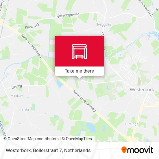 Westerbork, Beilerstraat 7 Karte