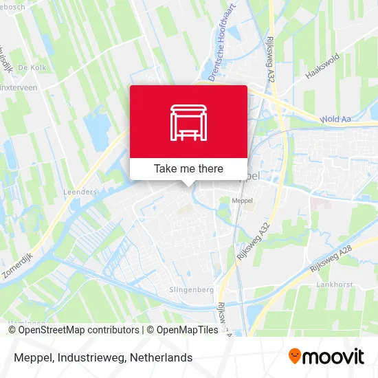 Meppel, Industrieweg Karte