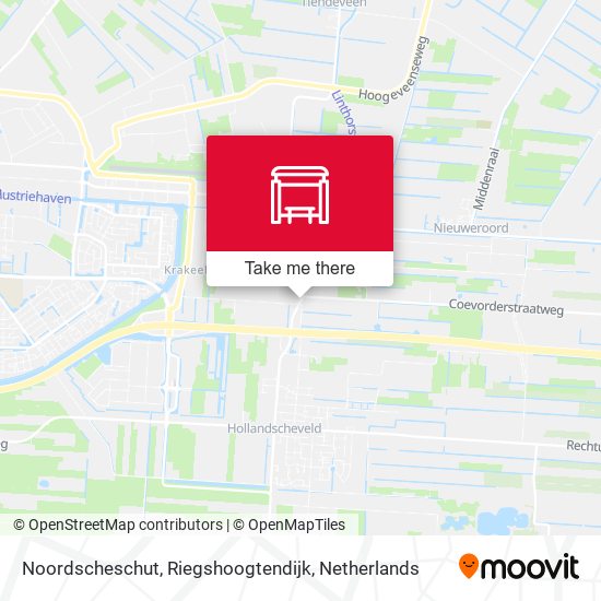 Noordscheschut, Riegshoogtendijk map