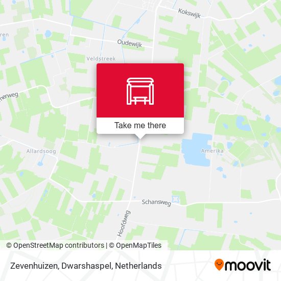 Zevenhuizen, Dwarshaspel map