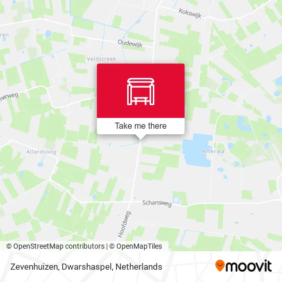Zevenhuizen, Dwarshaspel map