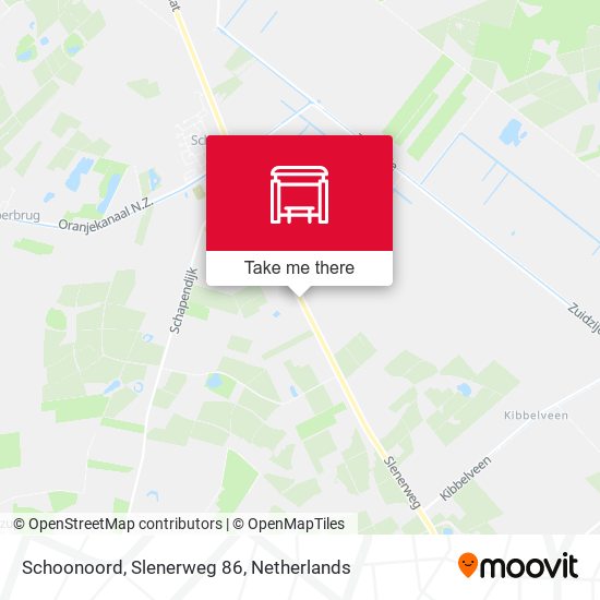 Schoonoord, Slenerweg 86 map