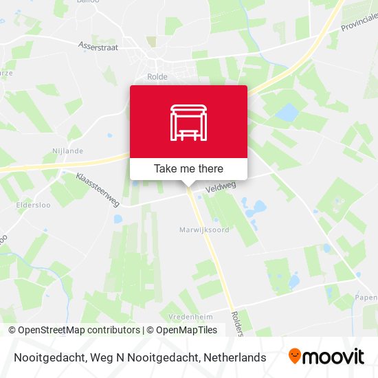 Nooitgedacht, Weg N Nooitgedacht map