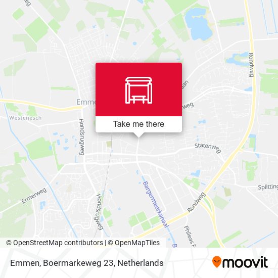 Emmen, Boermarkeweg 23 map
