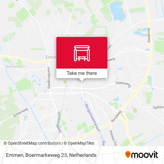 Emmen, Boermarkeweg 23 map