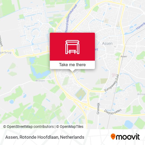 Assen, Rotonde Hoofdlaan map