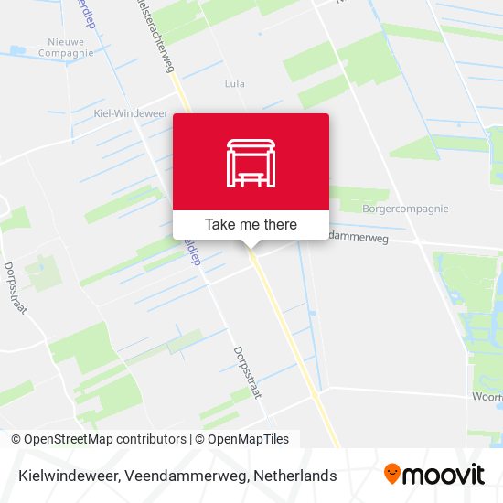 Kielwindeweer, Veendammerweg map