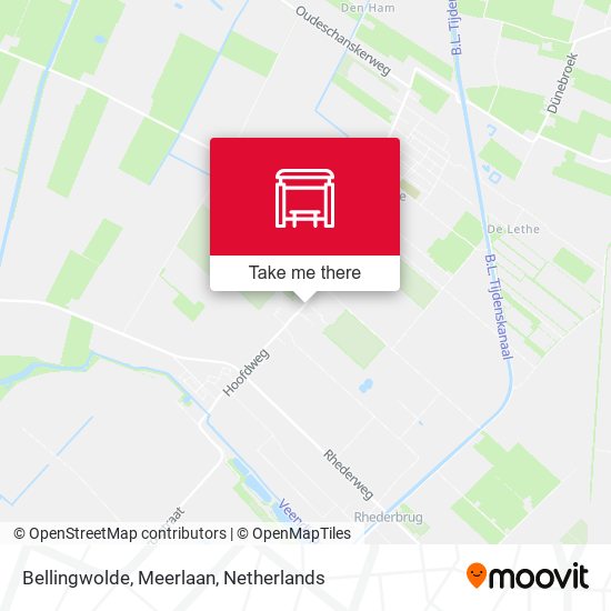 Bellingwolde, Meerlaan map