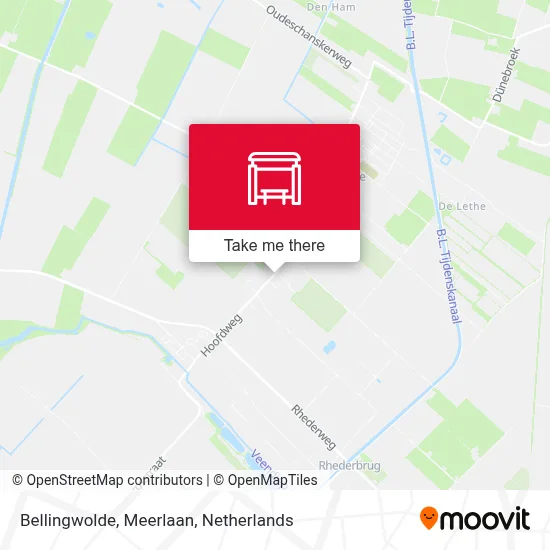 Bellingwolde, Meerlaan Karte